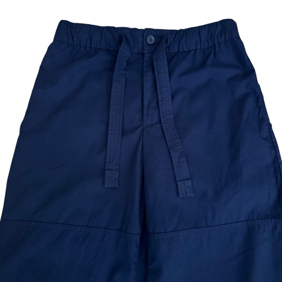 BANANA REPUBLIC Navy Blue Poplin Straight Leg Pants Modern Basic Casual Chic 8 - Picture 3 of 14